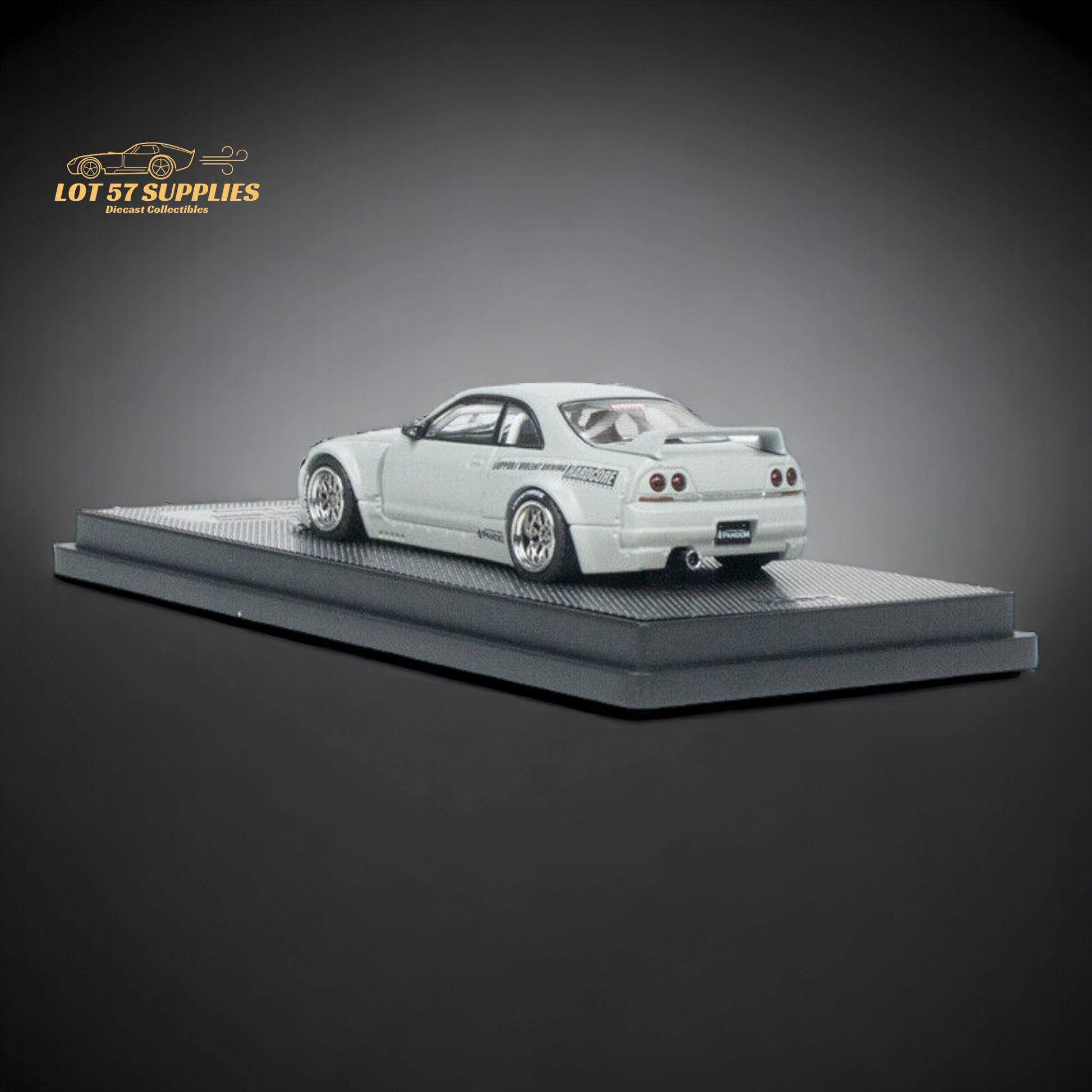 Inno64 Nissan Skyline GT-R R33 "Pandem / Rocket Bunny" Widebody in Cement Grey Matte 1:64 IN64-R33P-CGM