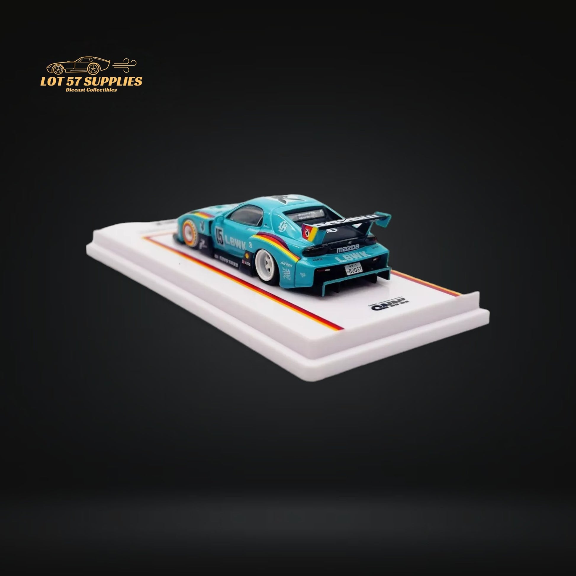 Inno64 Mazda RX-7 LBWK FD3S Blue MDX 24' 1:64 IN64-LBWK-RX7-03