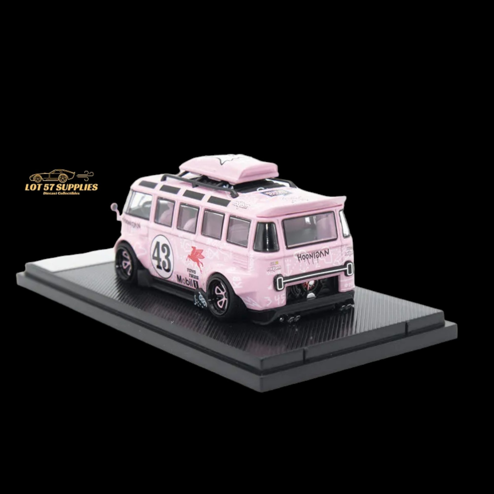 TPC Volkswagen VW T1 Kombi #43 Hoonibus Pink Pegasus Livery Limited to 500 Pcs 1:64