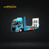 GCD Mitsubishi Fuso Fighter Double-Decker MK2 Transport Truck Gulf Livery 1:64