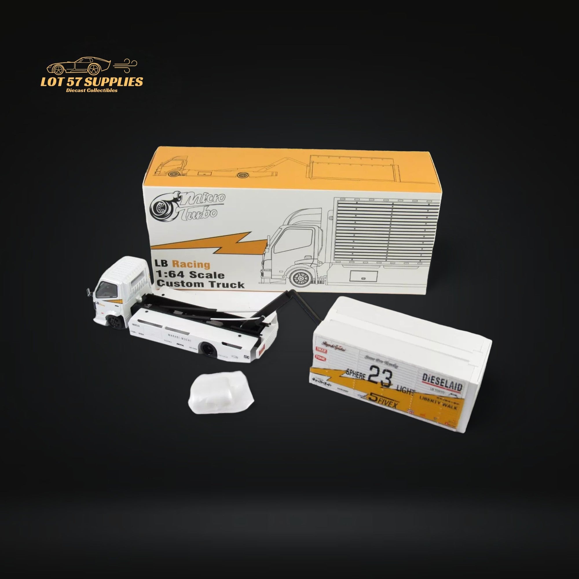 MicroTurbo Hino 300 LBWK 1:64 Diecast | LOT57 Supplies