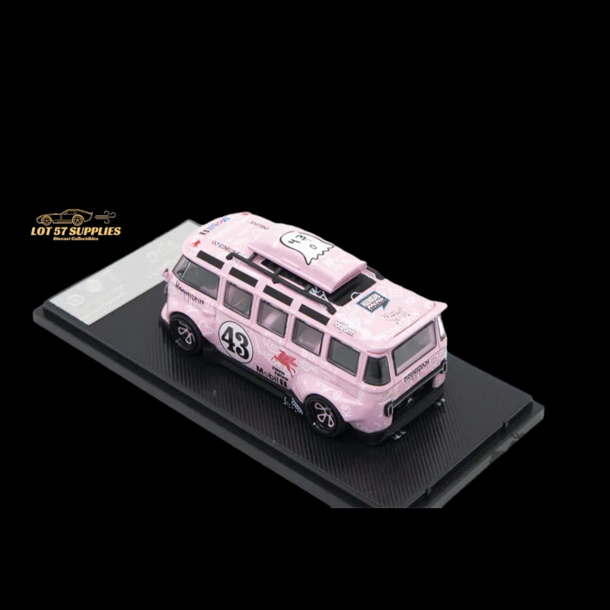 TPC Volkswagen VW T1 Kombi #43 Hoonibus Pink Pegasus Livery Limited to 500 Pcs 1:64