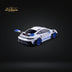 FuelMe & TPC Porsche 911 992 GT3 RS White with Blue Wheels Resin Model 1:64