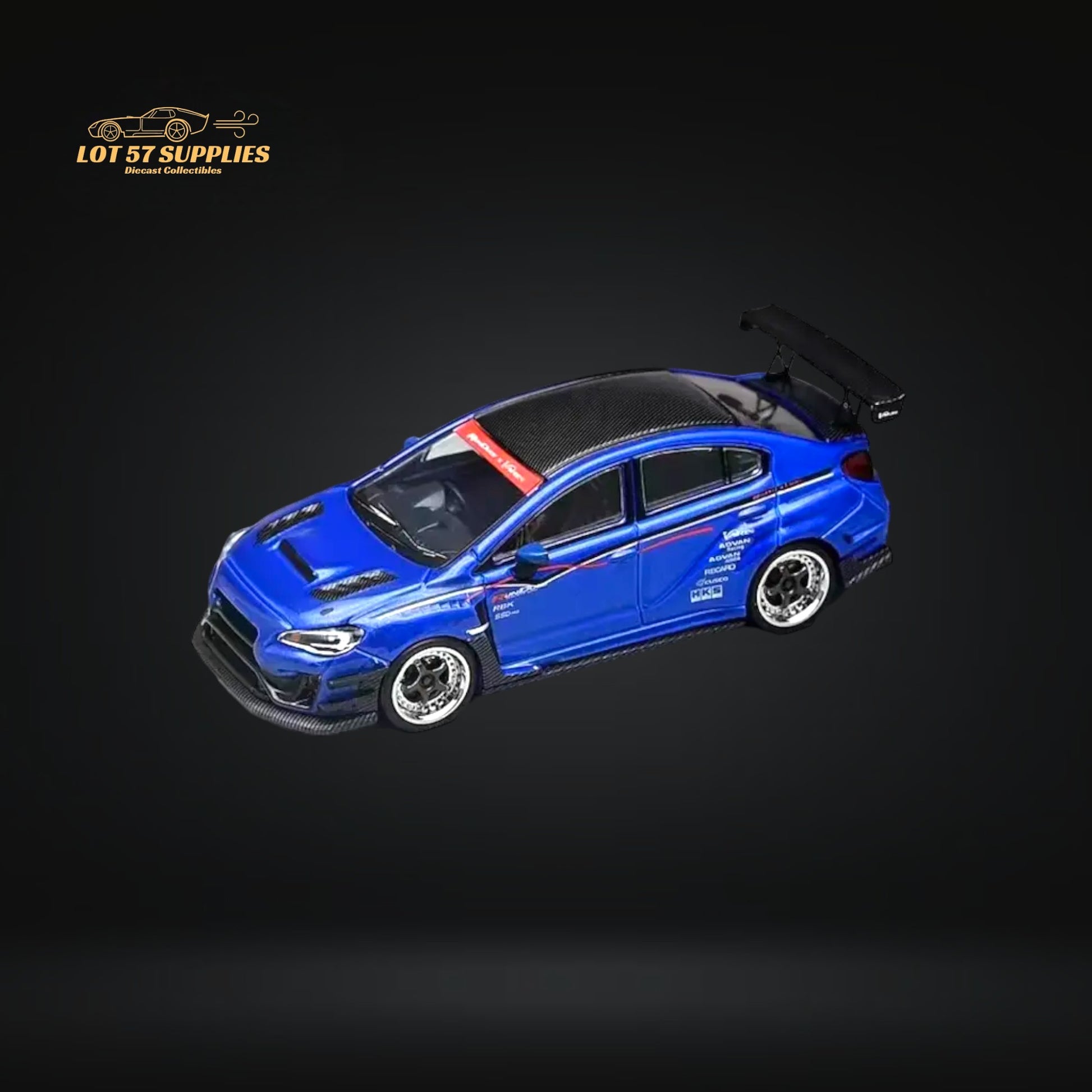 CM Model Subaru WRX STI Body Kit Blue Varis 1:64 CM64-STI-01