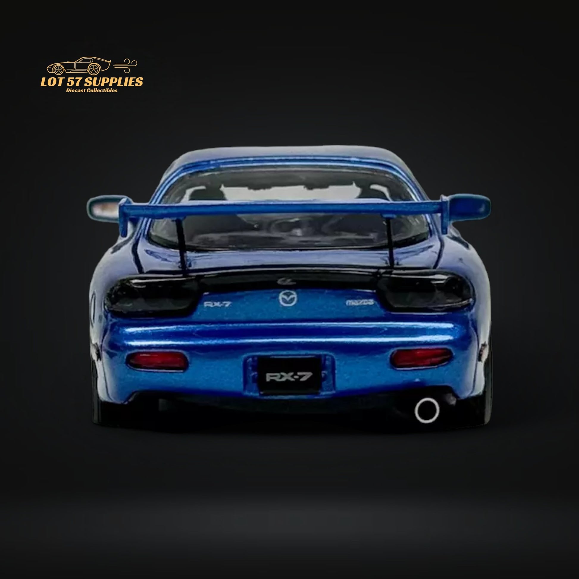 PGM Mazda RX-7 FD3S Metallic Blue Fully Openeable Standard Base 1:64