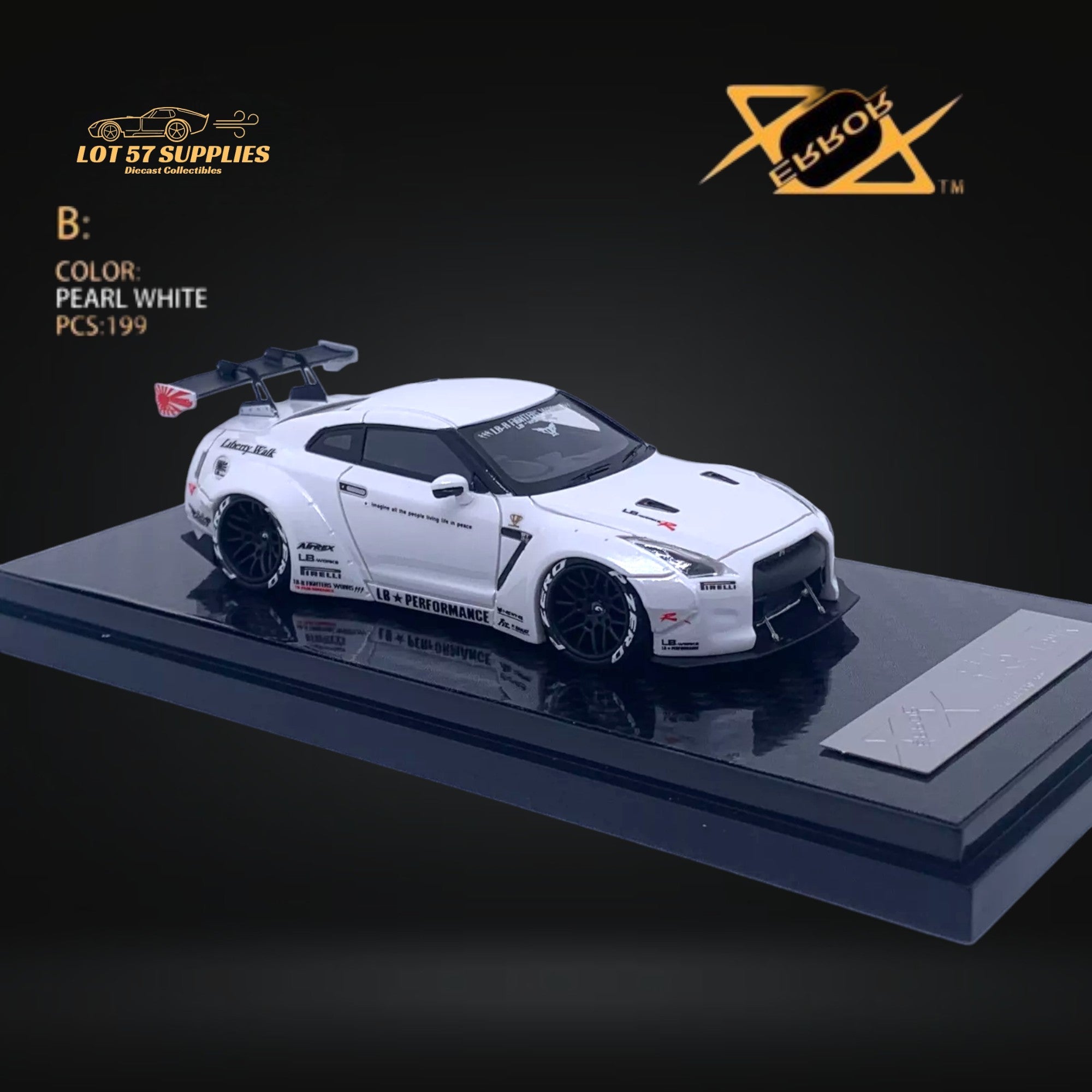 1/64 404 error NISSAN 日産　400Z 白 404 ERROR 1:64 Nissan 400Z - Pearl White – Horizon Diecast