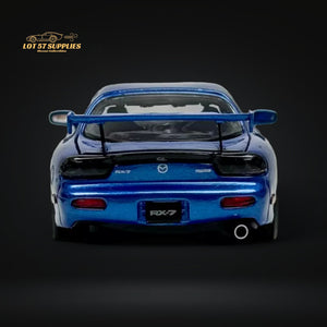 PGM Mazda RX-7 FD3S Metallic Blue Fully Openeable Luxury Base 1:64