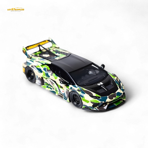 Flame Huracan LP610-4 LWBK WideBody Resin - CAMOUFLAGE 1:64