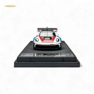 (Pre-Order) HKM Model Porsche 911 (992) GT3 R Rennsport White #911 1:64