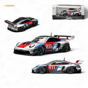 (Pre-Order) HKM Model Porsche 911 (992) GT3 R Rennsport Silver #911 1:64