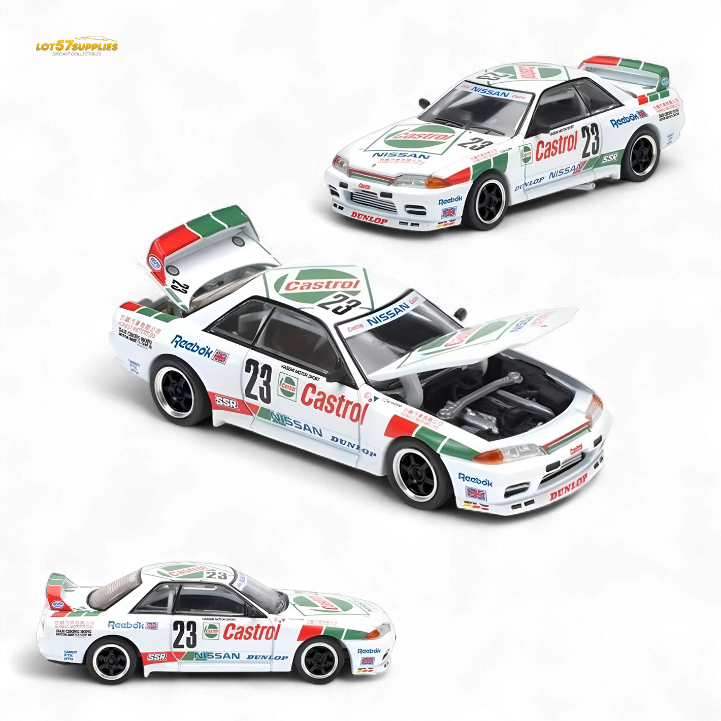 Poprace GT-R R32 MACAU GUIA RACE 1990 WINNER - White 1:64