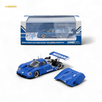 INNO64 Nissan R89C Blue Championship 1989 Diecast Model 1:64