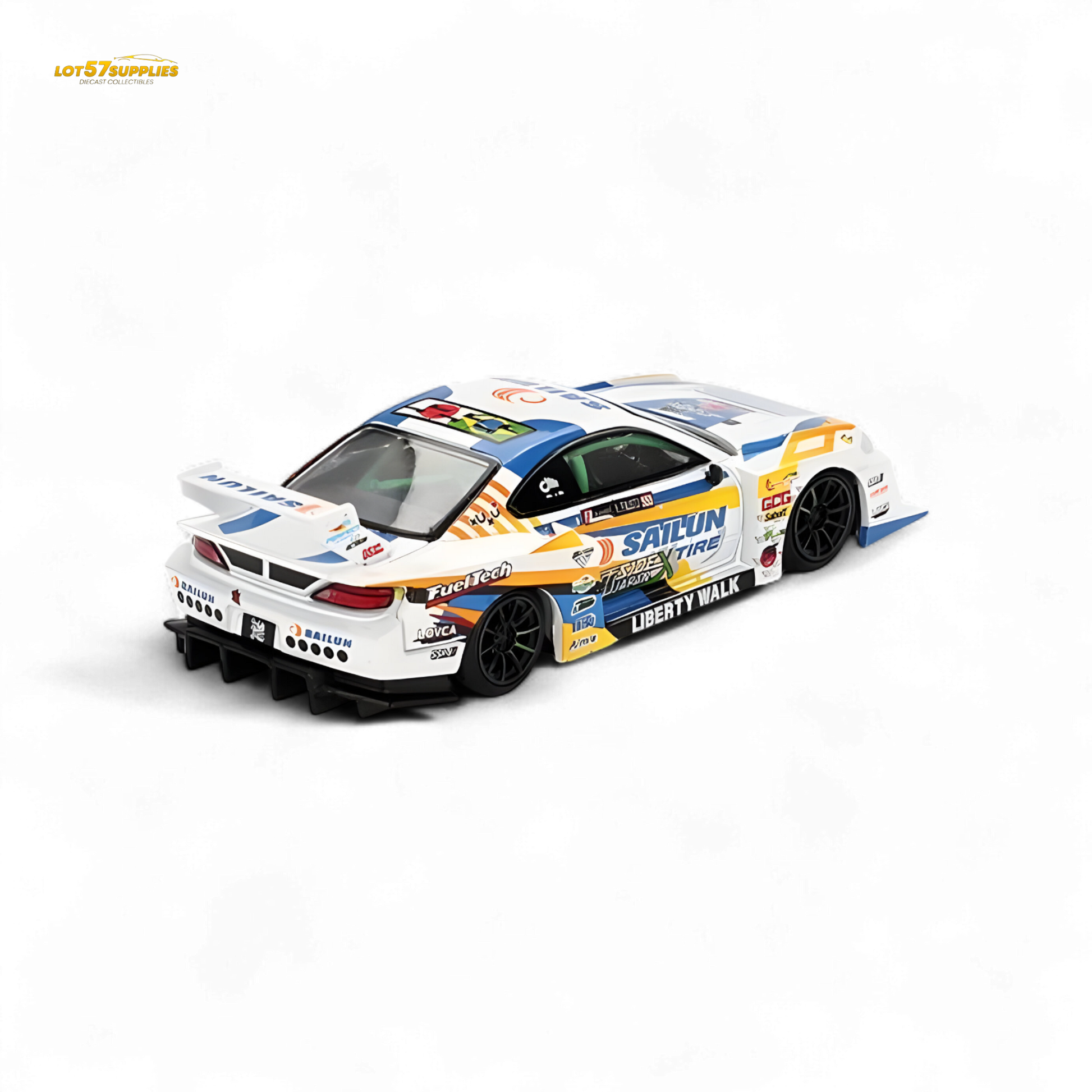 Focal Horizon 1/64 Scale Nissan Silvia S15 White Diecast Car