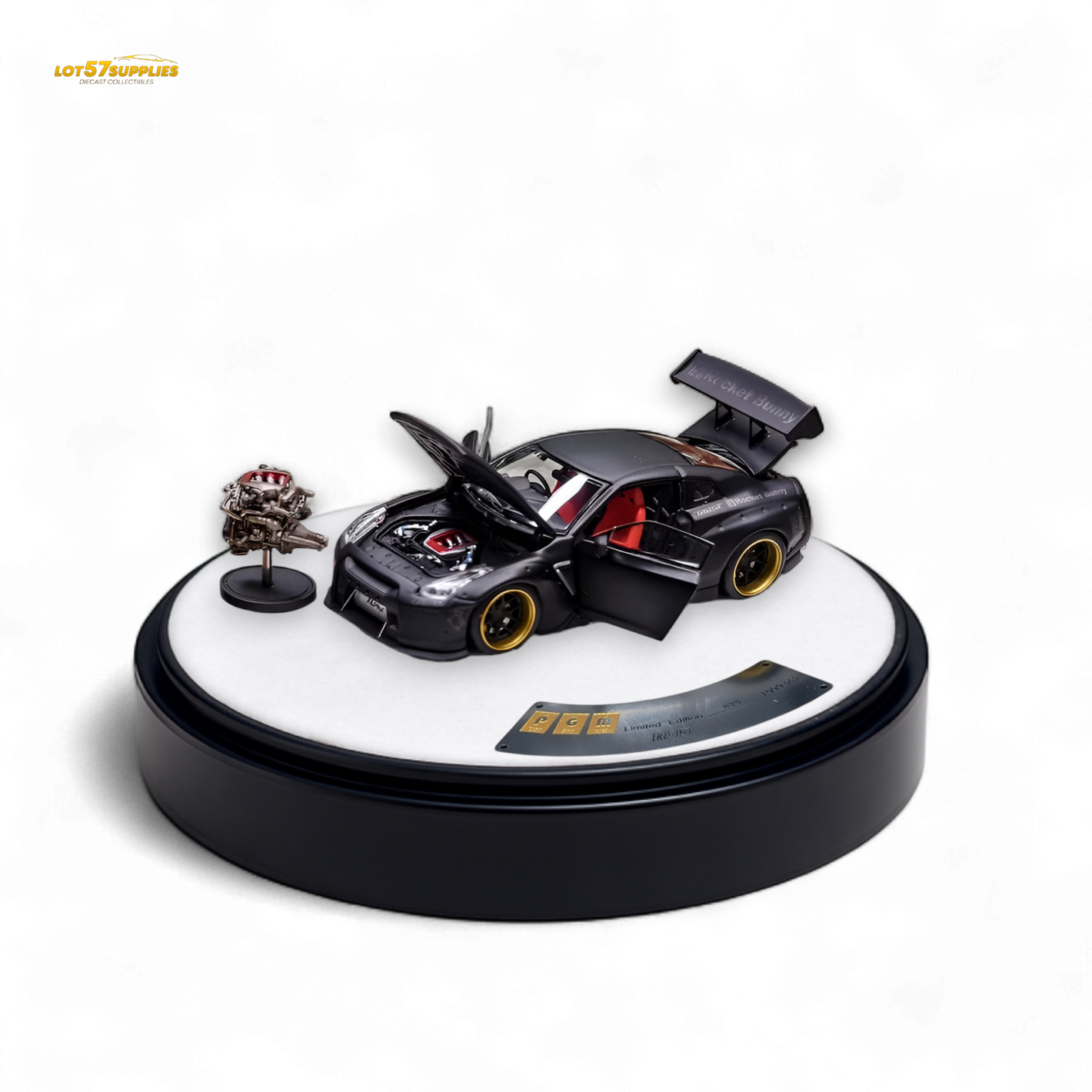 PGM Rocket Bunny R35 - Matte Black Luxury version 1:64
