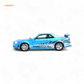 Stance Hunters Skyline GT-R R34 Z-Tune Guru Chrome Blue 888pcs 1:64