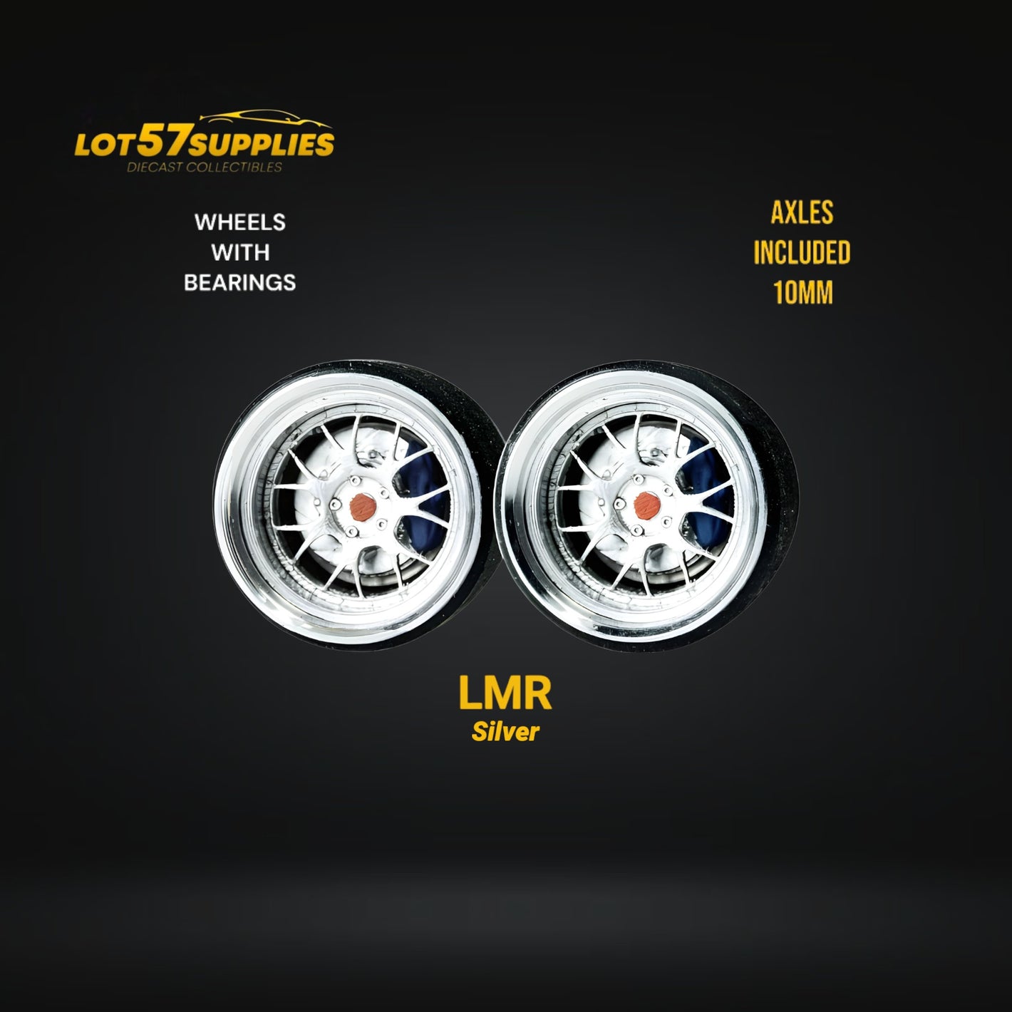 Custom Order Only - Skalwerk - LMR SILVER - 1:64 (1 SET = 4 Wheels)