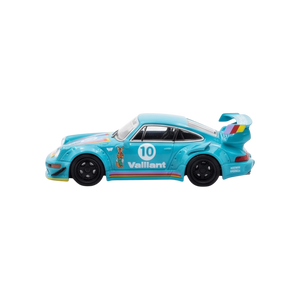 Star Model Porsche RWB 964 GT Wing Green Vaillant 1:64 — angle 2