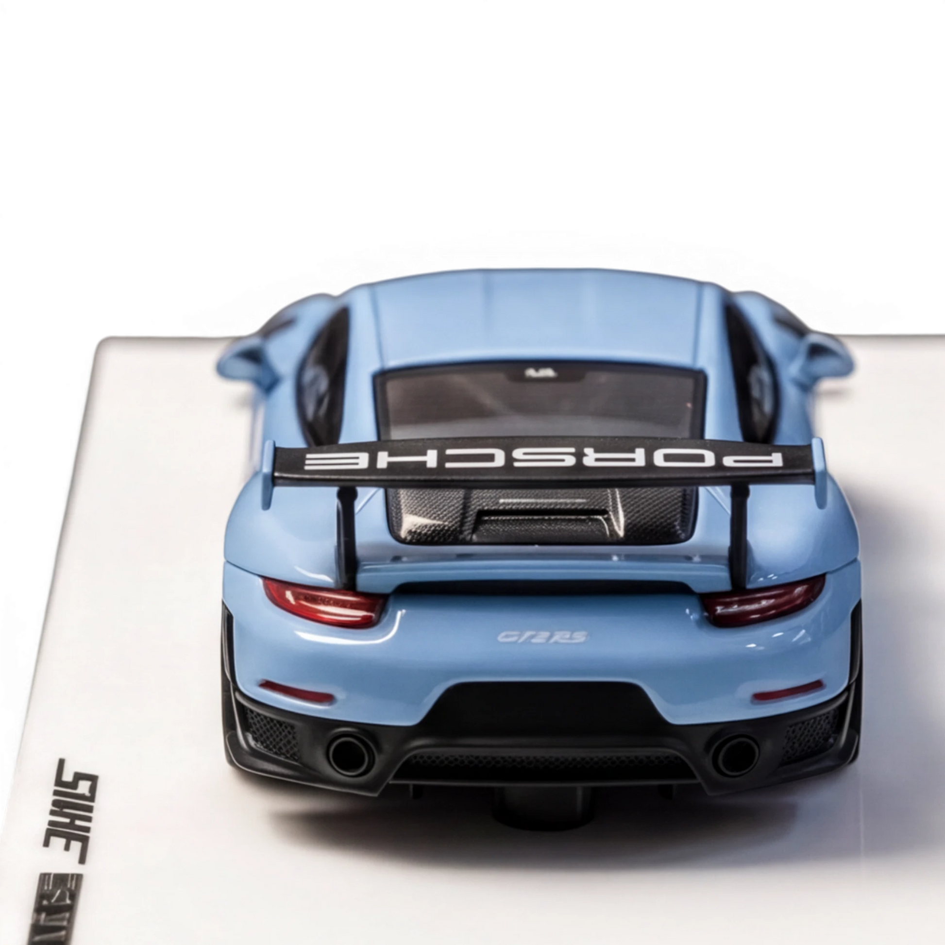 (Pre-Order) SUHE Porsche GT2 RS Macaron Blue Resin 1:64 — angle 6