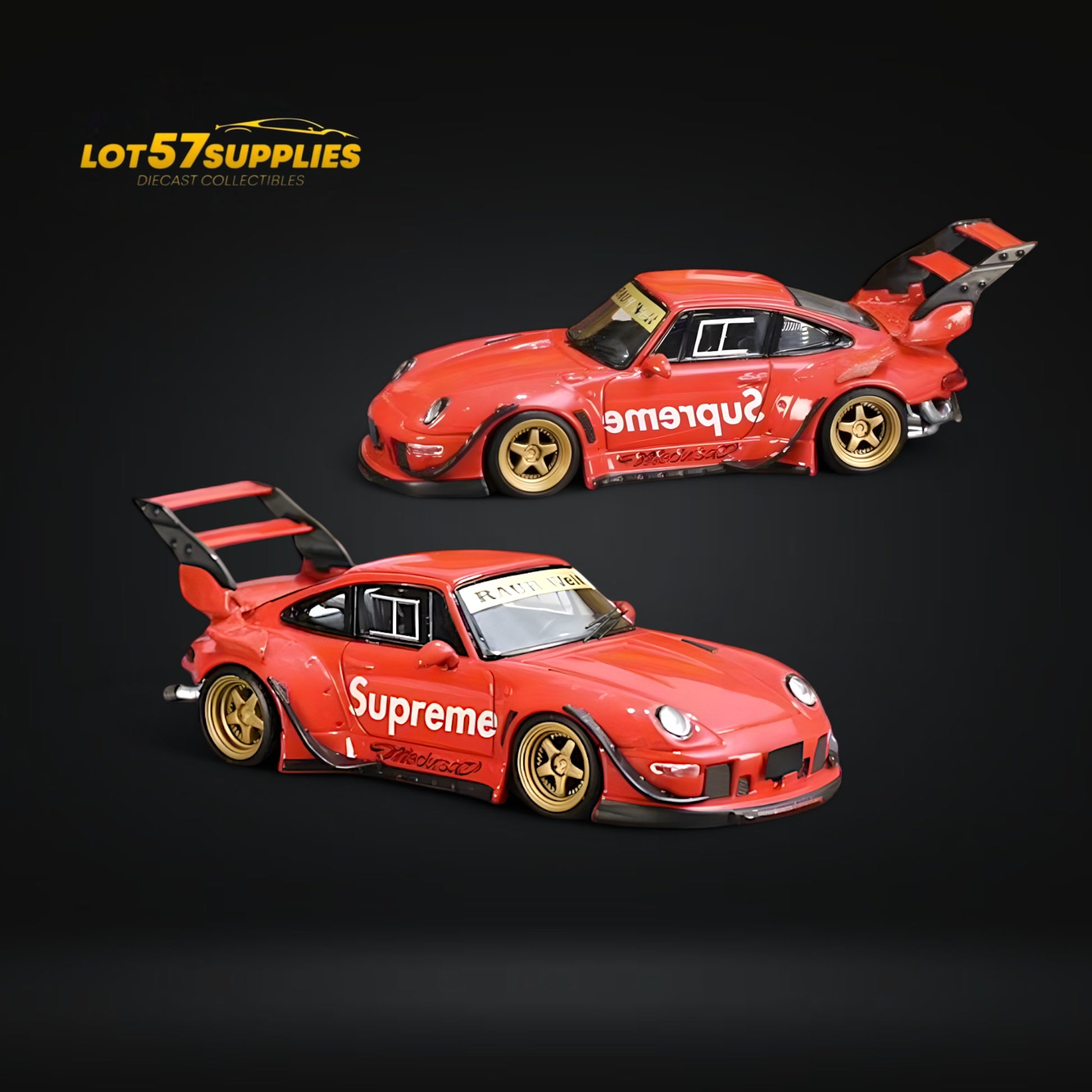 Street Weapon Porsche RWB 993 High Wing SUPRM 1:64