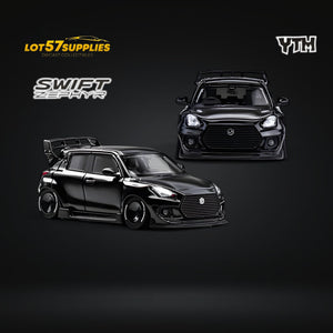 YTM Suzuki Swift 3rd Gen Zephyr Modified Version Rear Engine Concept Black Knight 1:64