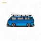 Mortal VW T3 Lowrider Blue - Accessories Included 1:64