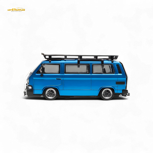Mortal VW T3 Lowrider Blue - Accessories Included 1:64
