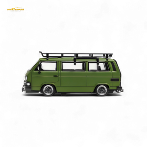 Mortal VW T3 Lowrider Military green - Accessories Included 1:64