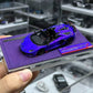 TARDIS x EDM Lamborghini Aventador SVJ Roadster 1:64 resin model in purple