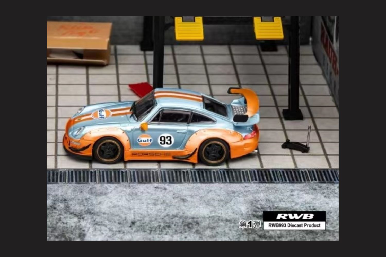 Star Model Porsche RWB 993 GT Wing RLC Gulf #93 1:64