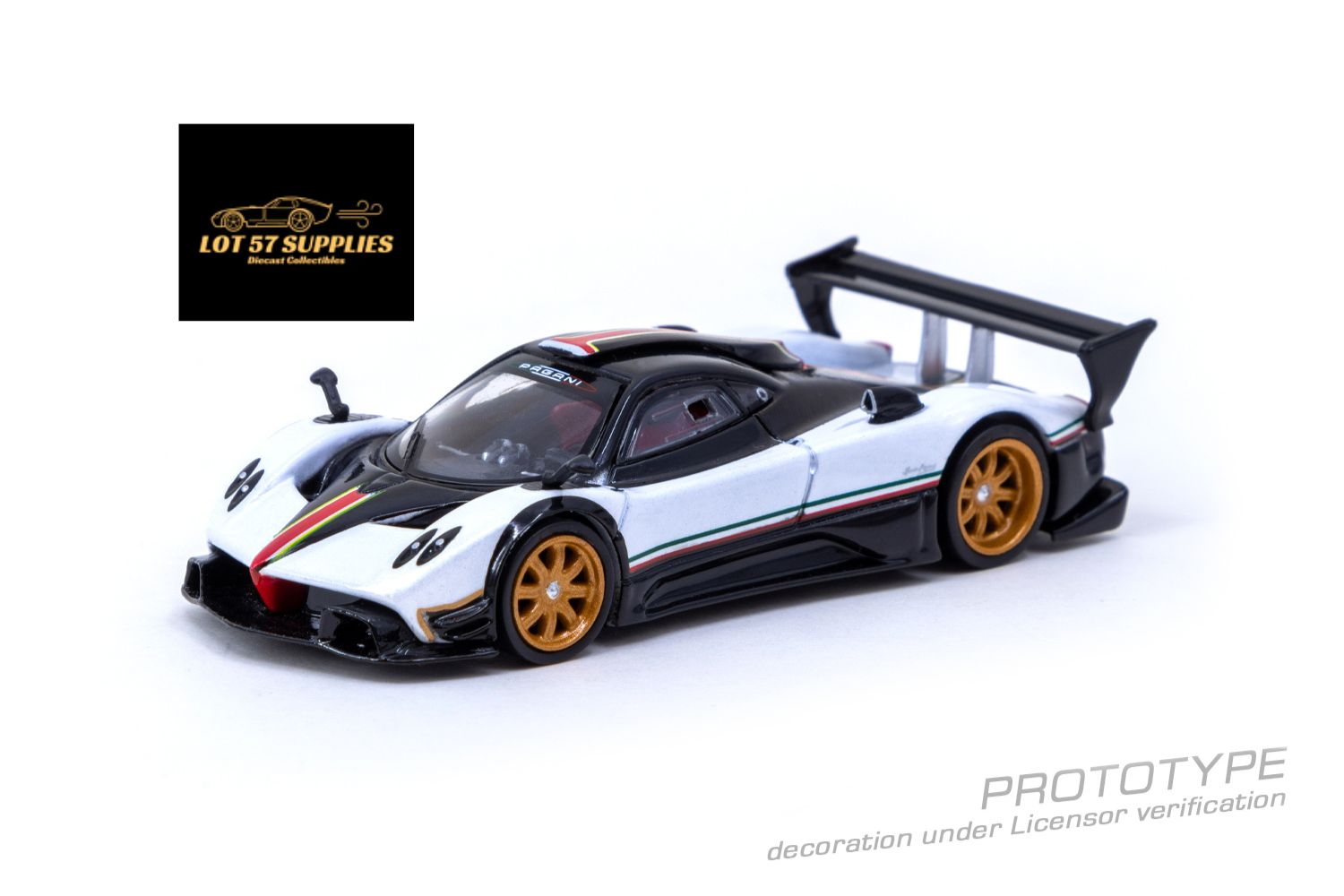 Tarmac Works Global64 Pagani Zonda R Bianco Benny Item #T64G-TL015-WH 1:64