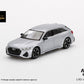 Mini-GT Audi RS 6 Avant Carbon Black Edition Florett Silver Limited Edition 1:64