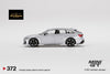 Mini-GT Audi RS 6 Avant Carbon Black Edition Florett Silver Limited Edition 1:64