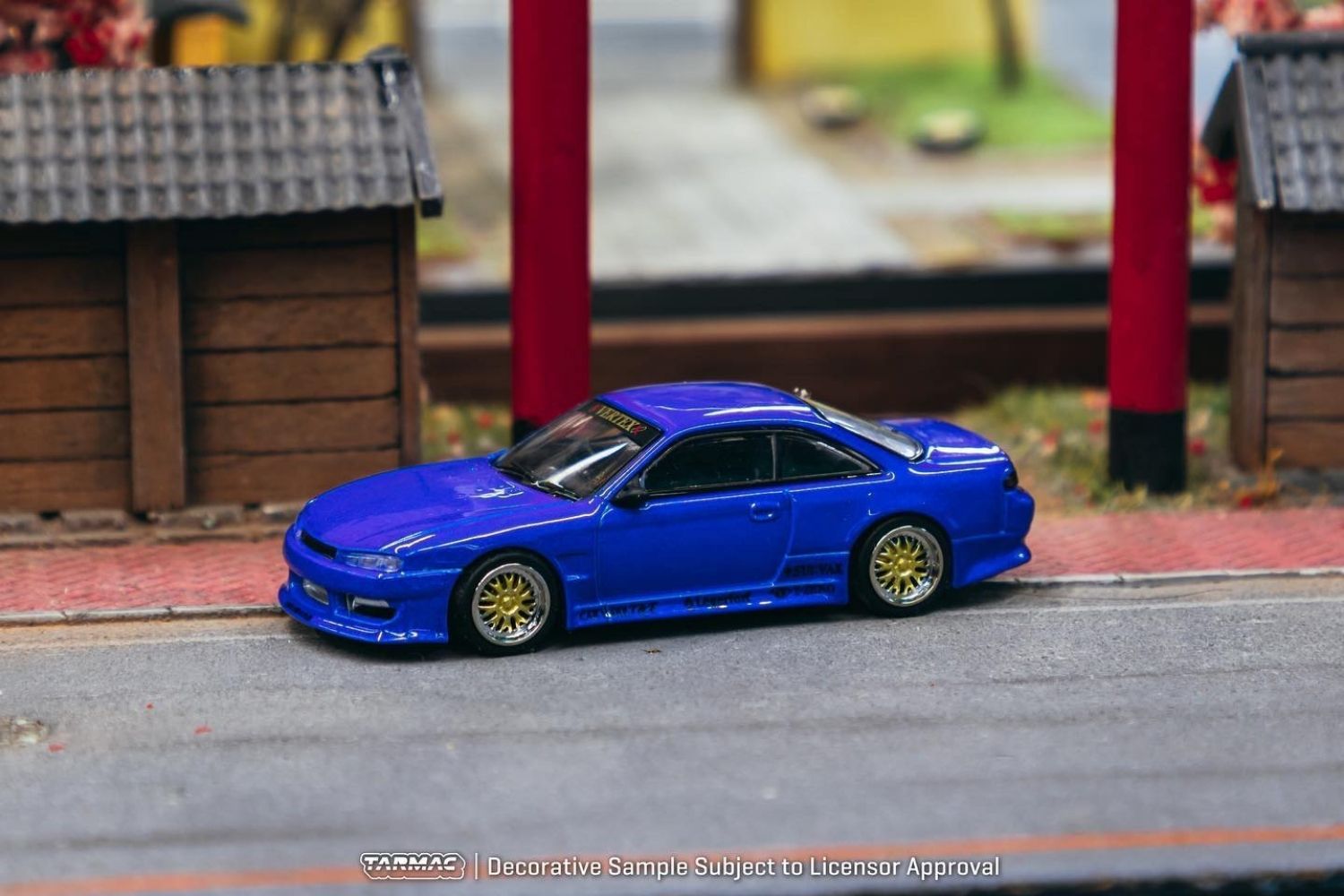 Tarmac Works Global64 VERTEX Silvia S14 Blue Metallic 1:64