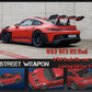 (Pre-Order) Street Weapon Porsche 911 (992) GT3 RS White/Gray/Red/Yellow 1:64