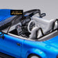MicroTurbo Eunos Roadster RHD Rocket Bunny Widebody Customized Metallic Blue 1:64