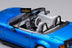 MicroTurbo Eunos Roadster RHD Rocket Bunny Widebody Customized Metallic Blue 1:64
