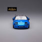 MicroTurbo Eunos Roadster RHD Rocket Bunny Widebody Customized Metallic Blue 1:64