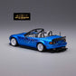 MicroTurbo Eunos Roadster RHD Rocket Bunny Widebody Customized Metallic Blue 1:64