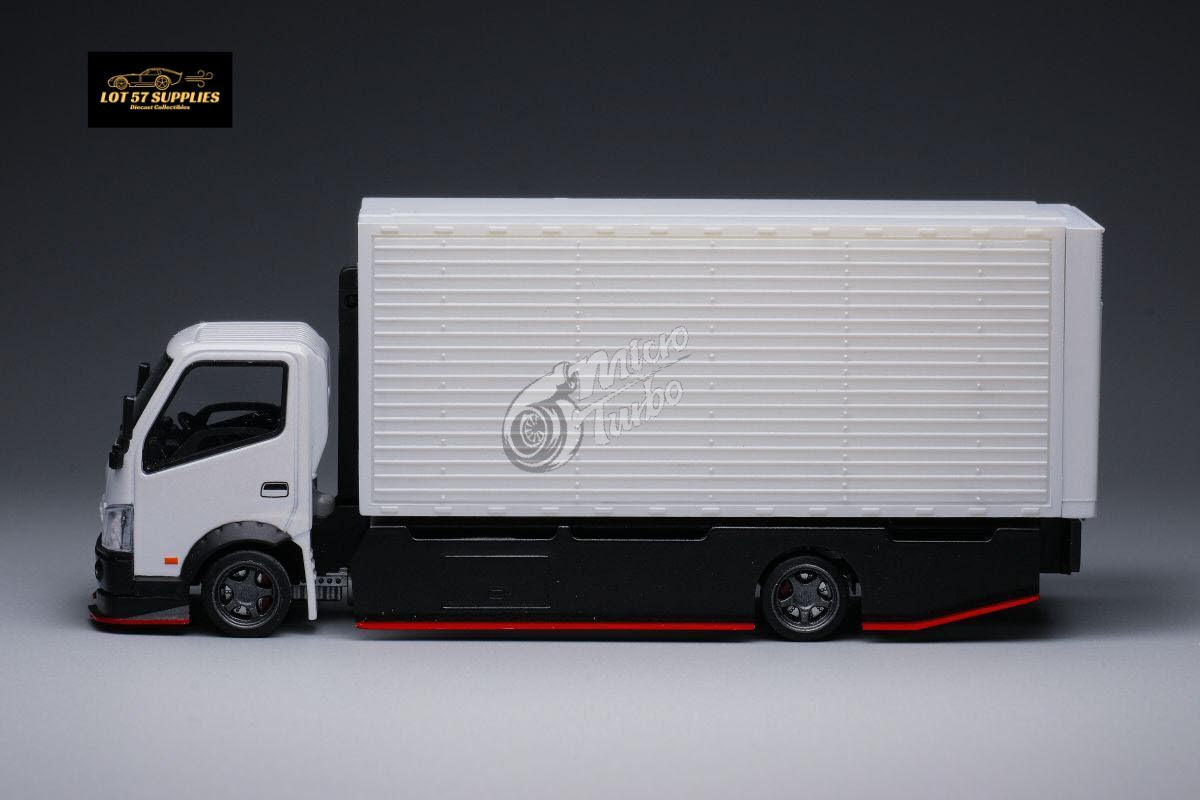 MicroTurbo HINO 300 Custom Wing Truck Limited to 1,000 Pcs & Stickers Included 1:64