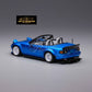 MicroTurbo Eunos Roadster RHD Rocket Bunny Widebody Customized Metallic Blue 1:64