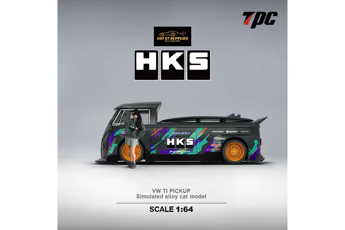 TPC Volkswagen T1 Pick Up with Surfboards HKS Livery 1:64