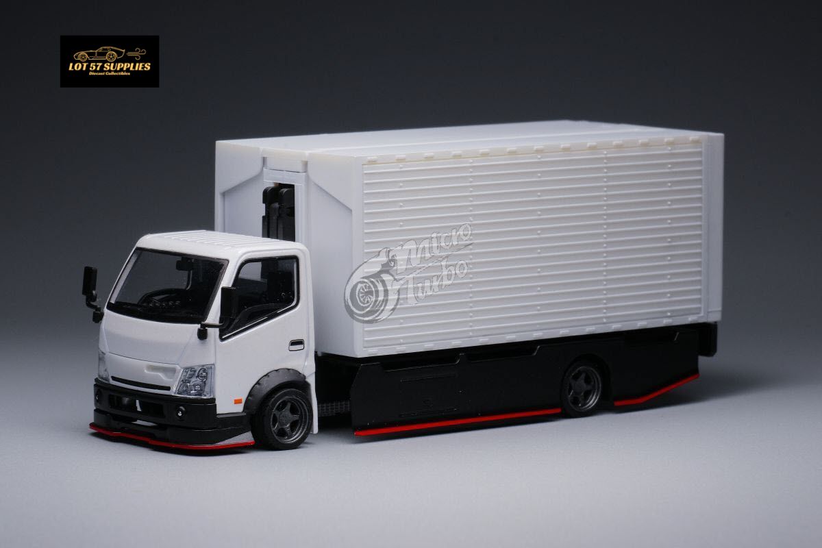 MicroTurbo HINO 300 Custom Wing Truck Limited to 1,000 Pcs & Stickers Included 1:64