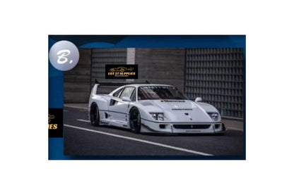 (Pre-Order) Street Weapon Ferrari F40 LBWK White & Red 1:64