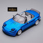 MicroTurbo Eunos Roadster RHD Rocket Bunny Widebody Customized Metallic Blue 1:64