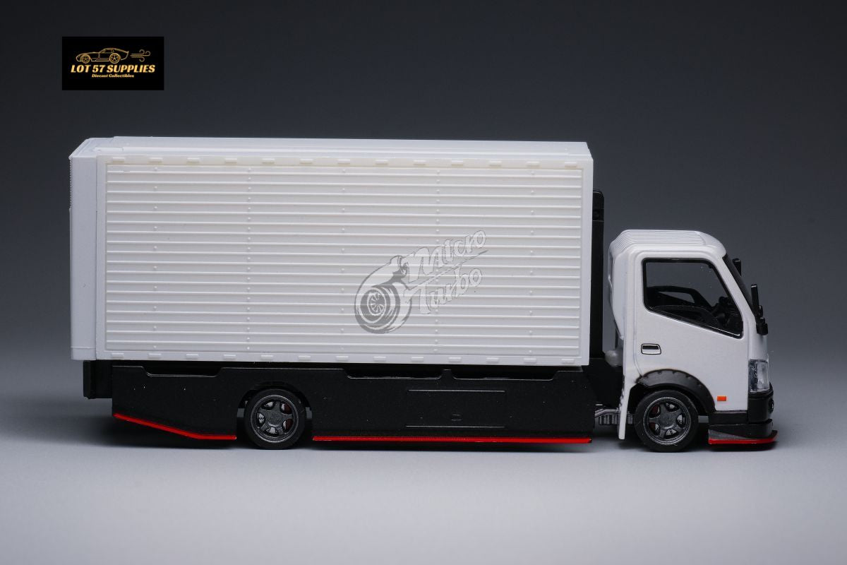 MicroTurbo HINO 300 Custom Wing Truck Limited to 1,000 Pcs & Stickers Included 1:64