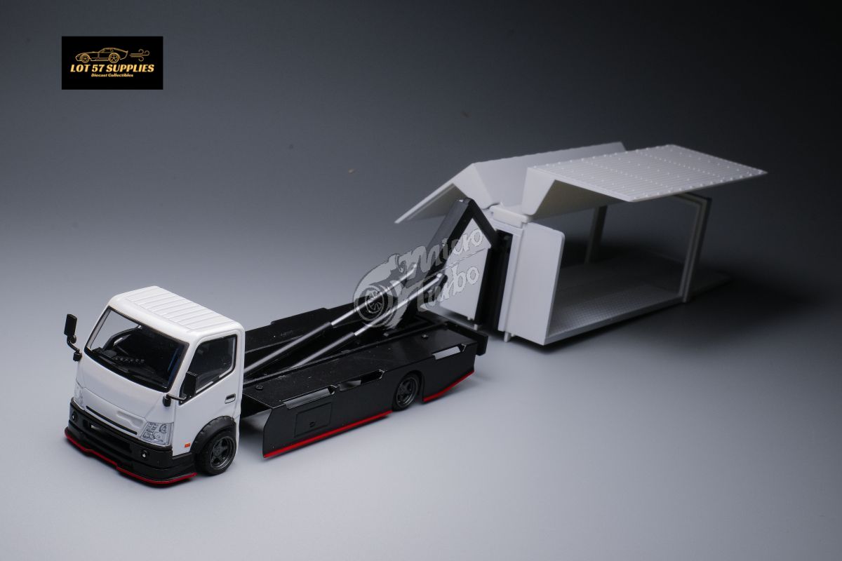 MicroTurbo HINO 300 Custom Wing Truck Limited to 1,000 Pcs & Stickers Included 1:64