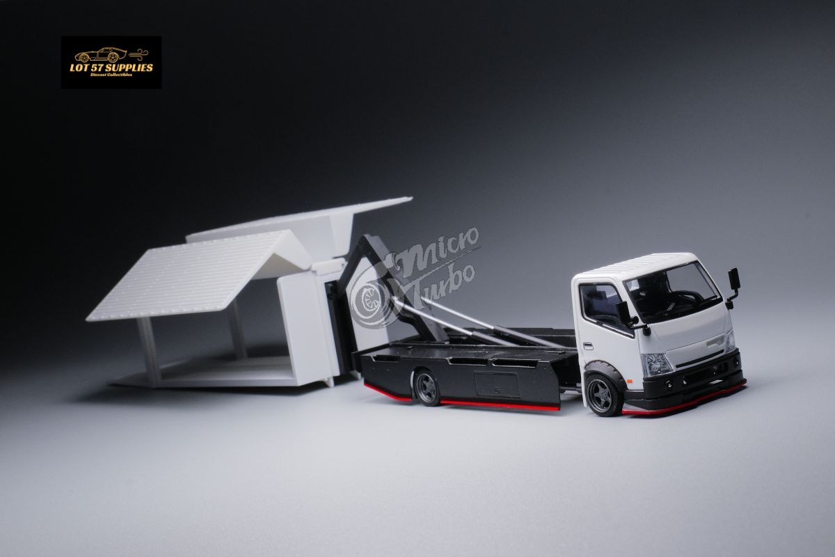 MicroTurbo HINO 300 Custom Wing Truck Limited to 1,000 Pcs & Stickers Included 1:64