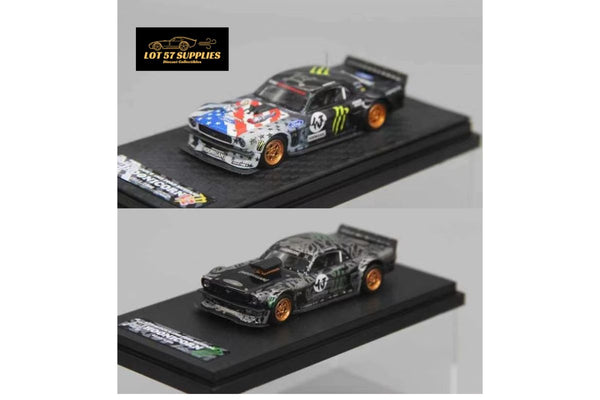 YM Model Ken Block's 1965 Ford Mustang Hoonicorn #43 V1 & V2 1:64 Resin