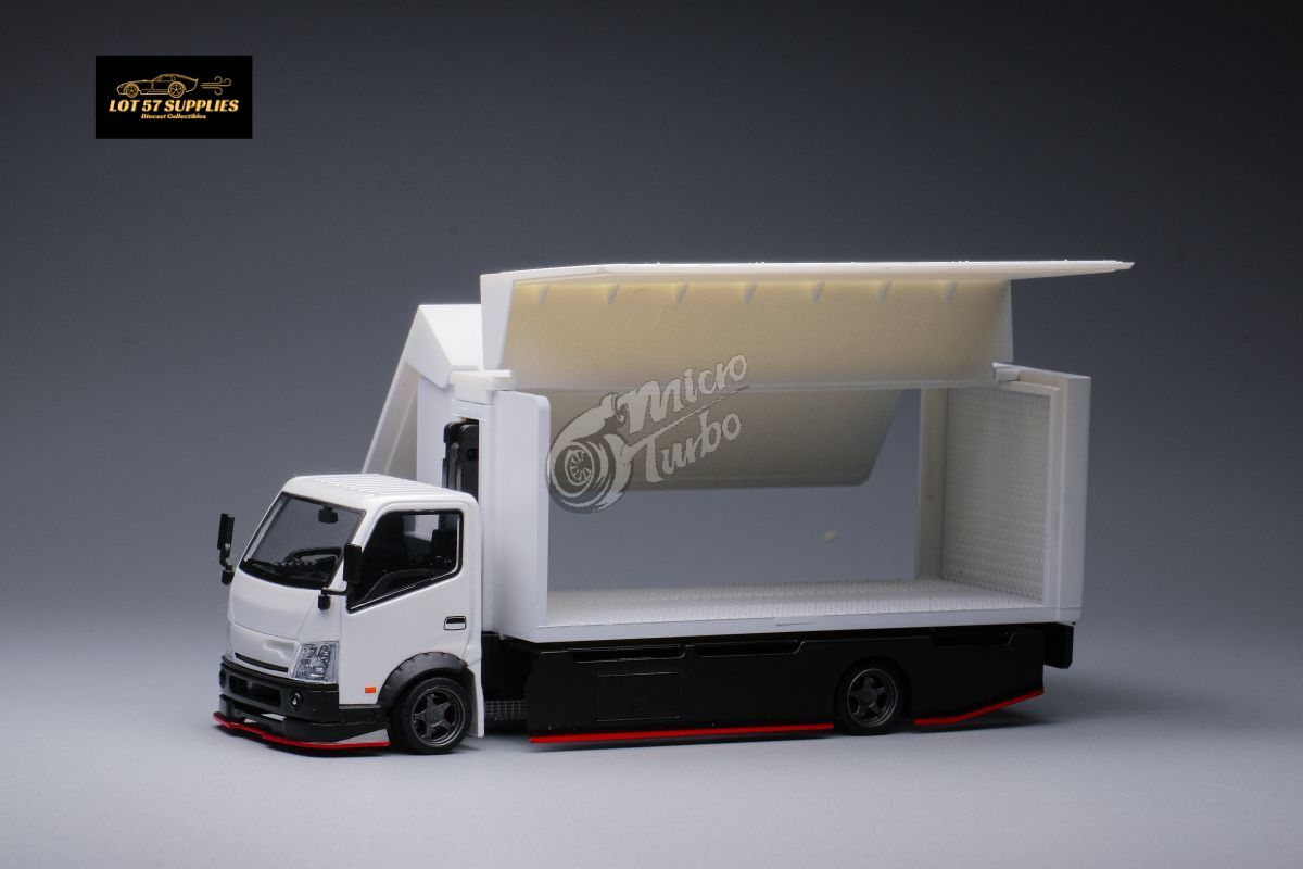 MicroTurbo HINO 300 Custom Wing Truck Limited to 1,000 Pcs & Stickers Included 1:64