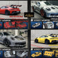 (Pre-Order) Street Weapon Porsche 911 (992) GT3 RS White/Gray/Red/Yellow 1:64